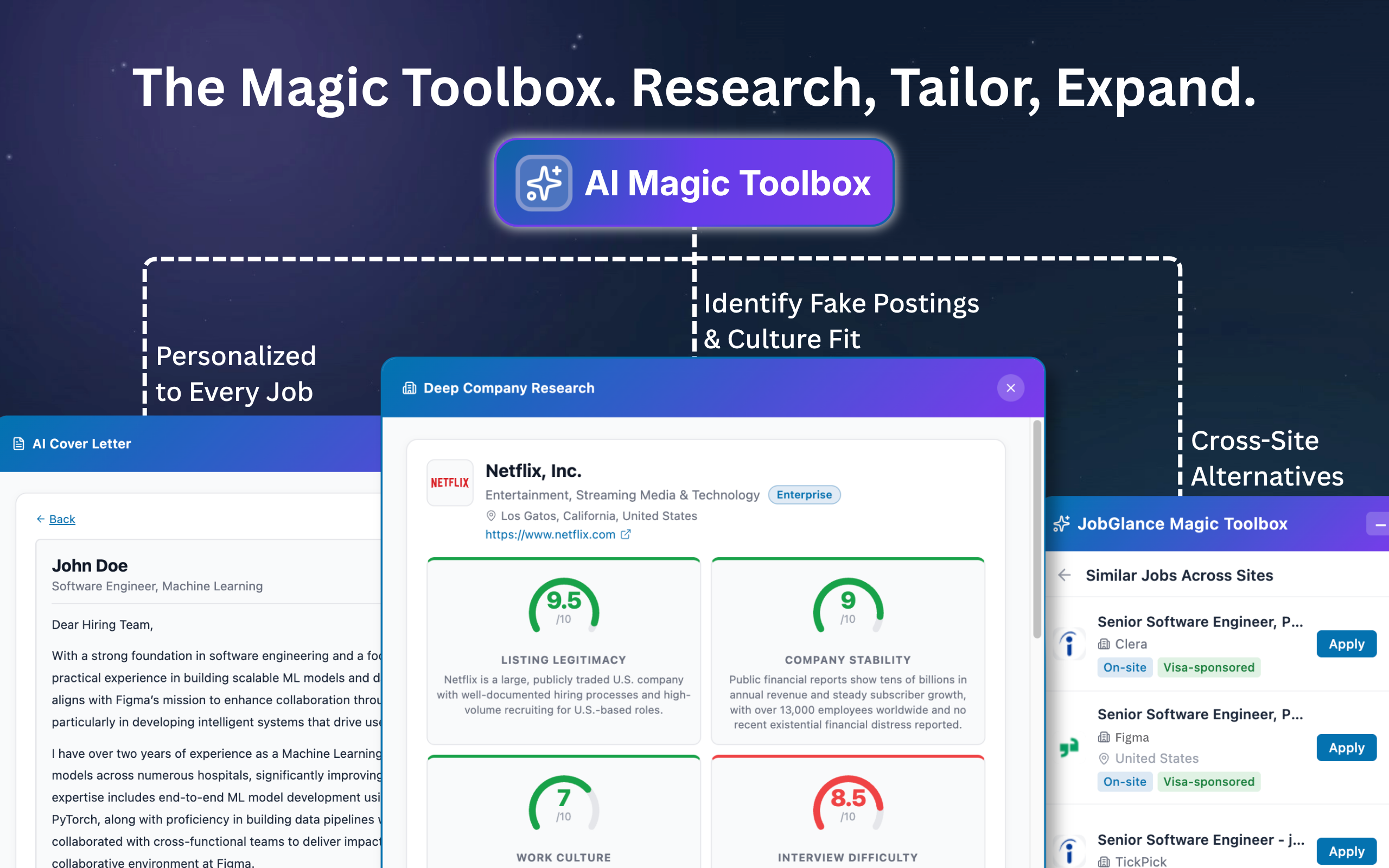 ภาพหน้าจอ JobGlance 3